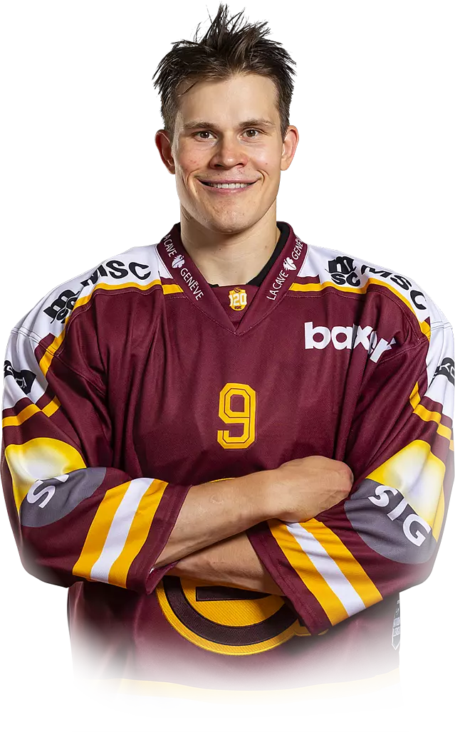 Jesse Puljujärvi Genève-Servetten pelipaidassa
